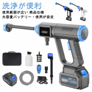 高圧洗浄機 コードレス 充電式 噴射圧力30bar 10段階調節圧力 48V 高圧洗浄機 コードレス 充電式 洗車機 吐出圧力 家庭用 ベランダ 高圧