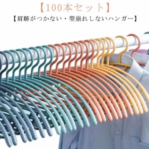 ハンガー 100本 すべらない 型崩れ防止 ハンガー 物干しハンガー 洗濯物干し すべらない 落ちない ハンガー 北欧 アーチハンガー 肩跡が