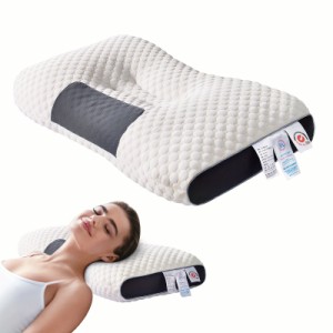 2pc 頸椎枕、3D SPAマッサージ枕パーティション、睡眠を助け、首を保護する枕