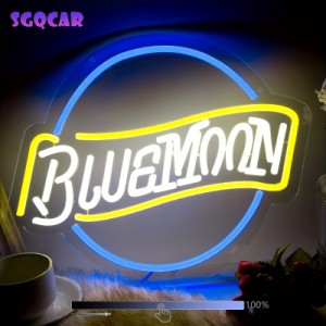 Bluemoon ネオンサイン 調光可能なネオンサイン カラフルな LED ライト ビールバー用 パブゲームルーム 美的装飾用