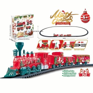 クリスマス鉄道線路セットおもちゃクリスマス電車ギフトおもちゃクリスマス装飾ギフトに最適男の子と女の子へ