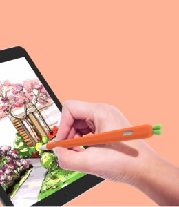 Apple Pencil アップルペンシルケース ペンケース シリコン ゴムバンド タッチペン カバー iPad かわいい 柔らかい 耐衝撃 衝撃吸収 傷防