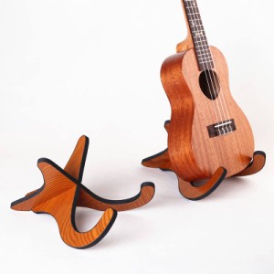 X型 木製 折り畳み式 楽器スタンド 木製 折り畳み式 バイオリン 楽器 軽量 コンパクト 組立簡単 多功能 ウクレレ ギターホルダー 汎用 安