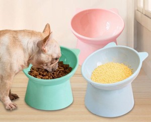 傾斜のある食器台 猫 フードボウル 餌入れ エサ入れ 餌皿 エサ皿 給水器 給水皿 ウォーターボール 首 腰 関節 ペット おしゃれ かわいい 