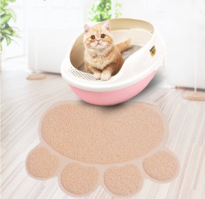 全4色 猫 トイレマット 砂取りマット 肉球タイプ ケージ前猫用 トイレマット 猫のトイレ用品 飛び散り防止マット 折り畳み 滑り止め 室内