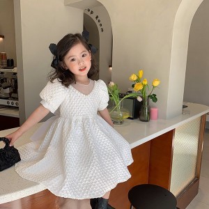 子供服 ワンピース キッズ 女の子 夏服 半袖ワンピース 蝶結び 韓国子ども服 子供ドレス 結婚式 ベビー服 お姫様 おしゃれ 可愛い カジュ