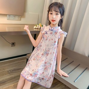 子供服 ワンピース 160 韓国子ども服 キッズ 女の子 夏服 花柄ワンピース フレア 子供ドレス 結婚式 誕生日 ベビー服 ジュニア お姫様 お