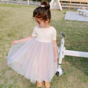 子供服 ワンピース キッズ 子供ドレス dress 女の子 春秋 レースワンピース 韓国子供服 ジュニア カジュアル おしゃれ 可愛い 通学着 衣