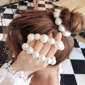 ヘアゴム  ヘアアクセサリー アレンジ パールヘアゴム ヘアポニー  まとめ髪 おしゃれ かわいい 髪飾り パーティー飾り 