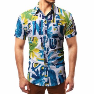 アロハシャツ メンズ 半袖 ハワイアンシャツ シャツ アロハシャツ ビーチ 祭り メンズ用 夏春 メンズファッション