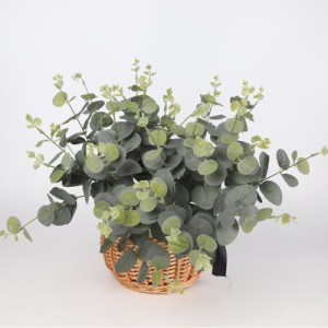人工観葉植物 2本セット フェイクグリーン 造花 ユーカリの葉 リース 本物そっくり 葉 ユーカリ デコ素材 ブーケ アレンジ