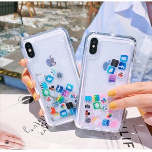 iPhone8 Plus SE ケース クリア iPhone7 携帯 ケース クリア スマホケース iPhone11 スマホ 携帯 XS XR iPhoneケース 透明 キラキラ ラメ