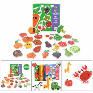2〜4歳の 子供向 けのマッチ ングパズル 木製教 育玩具果物野菜