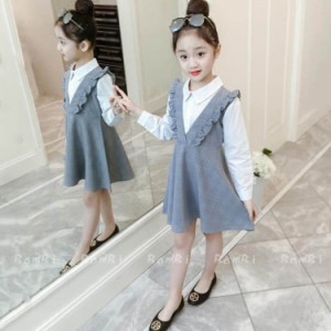 子供服 ワンピース 長袖 春秋 女の子 キッズワンピース ワンピース チュニック 子供ドレス ジュニア ベビー服 おしゃれ 可愛い 誕生日 新