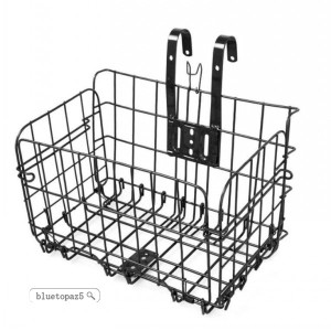 自転車 カゴ バスケット クロスバイク用 簡単脱着 ワンタッチ 折りたたみ フロントカゴ 脱着式 バイク 取り付け 大容量 山地車