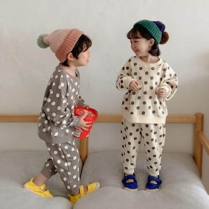 子供服 セットアップ 女の子 キッズ 春秋 長袖   上下セット 韓国子供服 ジュニア Tシャツ +長ズボン 可愛い 女児 通学着