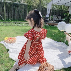 ワンピース キッズ 子供服 女の子 半袖ワンピース 水玉 韓国子ども服 子供ドレス dress ベビー服 お姫様 おしゃれ 可愛い カジュアル 新