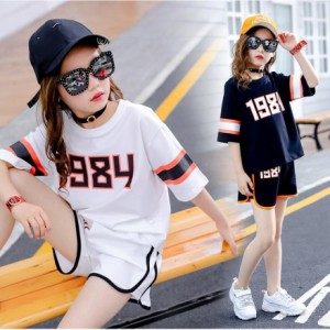 セットアップ キッズ ジャージ 上下セット 子供服 半袖 ｔシャツ パンツ 女の子 スポーツウェア スウェット パジャマ 春夏 