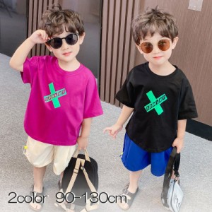 セットアップ Tシャツ 半袖 短パン ハーフパンツ 上下 2点セット キッズ 子ども 子供服 男の子 女の子 ベビー トップス クルーネック プ