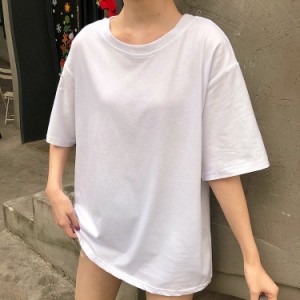 全7色Tシャツ レディーストップス ゆったりTシャツ 可愛い無地 コットン上着 2020春夏 男女兼用 メンズ 半袖 M L XL XXL XXXL XXXXL おし