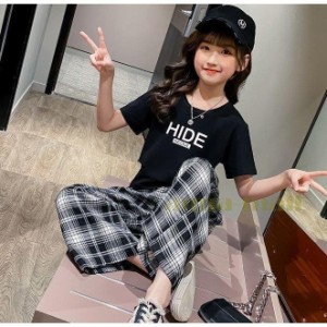 子供服 セットアップ キッズ 女の子 春夏 2点セット 上下セット Tシャツ 半袖 ロングパンツ ジャージ キッズ 運動着 おしゃれ 可愛い カ