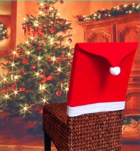 クリスマス 椅子カバー イスカバー チェアカバー 座椅子 シートカバー 送料無料 飾りもの 背もたれカバー サンタクロース  部屋飾り イン