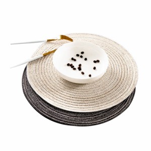 ランチョンマット プレースマット 灰皿マット 送料無料 手編み 鍋敷き おしゃれ 耐熱 なべしき かわいい 北欧 断熱マット 丸型 小物置き 