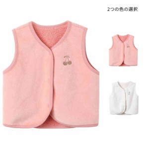 可愛い 秋冬 キッズ ベストボアベスト 子供服ベストファーベスト 女の子 男の子 アウター ベスト ベビー こどもベスト 上着  防寒 無地 