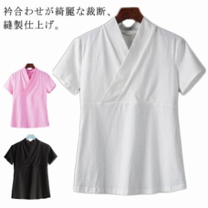  襦袢 Tシャツ きもの 初心者 下着 ホワイト 一体型 レディース 半袖 着物 簡単 簡単 衿付き 和装 浴衣 半襦袢 肌着 インナー 速乾 快適 