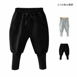  ロング丈 無地 冬 秋 ボトムス ロングパンツ カジュアルパンツ 男の子 ハイウエスト スポーツパンツ キッズ服 春 冬  カジュアル 長ズボ