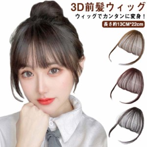 前髪 ウィッグ 人毛 3D前髪ウィッグ 前髪ウィッグ ヘアピース かつら 自然 ウイッグ レディース 部分かつら 分け目 つけ毛 女性 部分ウイ