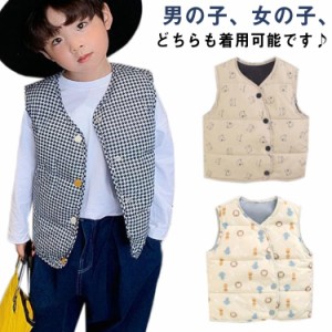 ダウンベスト 中綿ベスト 男の子 女の子 子供服 キッズ ベビー ベスト はおり 上着 秋 秋物 冬 冬物 春 春物 新作