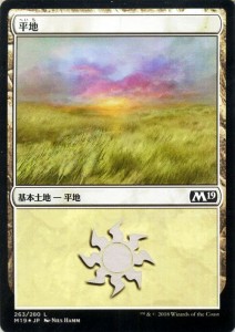 MTG マジック：ザ・ギャザリング 平地(フォイル・基本土地) 基本セット2019(M19-F263) | 日本語版 基本土地 土地