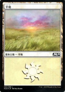 MTG マジック：ザ・ギャザリング 平地(フォイル・基本土地) 基本セット2020(M20-F263) | 日本語版 基本土地 土地