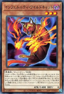 遊戯王カード インフェルニティ・ワイルドキャット(ノーマル) ファントム・レイジ（PHRA） | チューナー・効果モンスター 闇属性 悪魔族