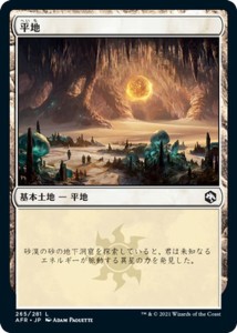 MTG マジック：ザ・ギャザリング 平地 基本土地 フォーゴトン・レルム探訪 AFR-265 | D&D ダンジョン&ドラゴンズ 日本語版 基本土地 土地