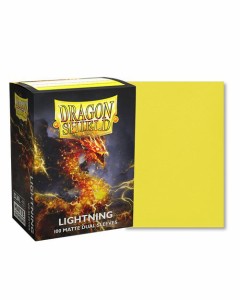  ドラゴンシールド デュアルマット スタンダードサイズ ライトニング 100枚入り Dragon Shield Dual Matte Sleeves Standard Lightning