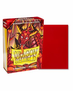  ドラゴンシールド マット ジャパニーズサイズ クリムゾン 60枚入り Dragon Shield Matte Sleeves Japanese Crimson