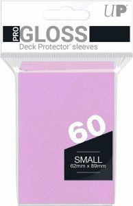  ウルトラプロ ソリッドデッキプロテクター 小型サイズ ピンク 60枚入り UltraPro Gloss Small Deck Protector Sleeves Pink