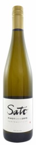 【サトウ　ワインズ】　ピノ　グリ　[2017]　750ml・白　【Sato Wines】 Pinot Gris