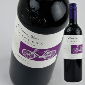 【コノスル】【ヴァラエタルシリーズ】　メルロ　ビシクレタ　レゼルバ　750ml・赤　【Cono Sur】 Merlot Bicicleta Reserva