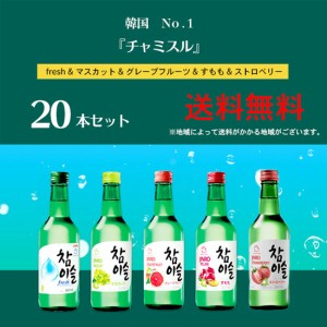 チャミスル チャミスルハジメルシリーズ フルーツフレーバー 選べる5種 360ml ×20本セット 送料無料