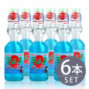 【寿屋】ラムネ瓶　ラムネジャパン　200ml【瓶】6本　ビー玉栓　炭酸　らむね　びん