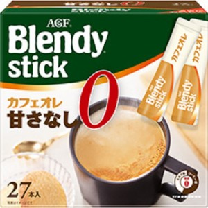 味の素AGF 　ブレンディスティック　≪カフェオレ　甘さなし≫ 　27本入り×6箱セット