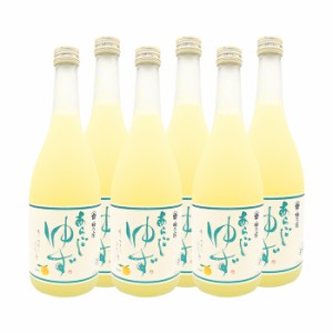 梅乃宿酒造 あらごしゆず酒 720ml 6本セット 送料無料