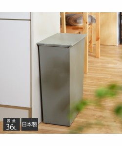 ゴミ箱 kcud/クード 日本製 隠しキャスター付き ダストボックス 横型ワイド 36L ニッセン nissen