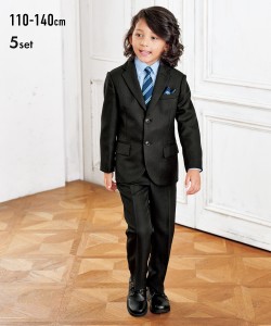 スーツ フォーマル 5点セット キッズ 男の子 卒園 入学 ジャケット ＋ シャツ ＋ ロング パンツ 子供服 身長140cm ニッセン nissen