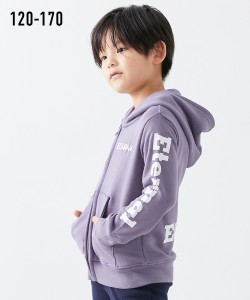 キッズ 男の子 裏毛ジップアップ パーカー 子供服 女の子 ジュニア服 チャコール/ブラウン/ラベンダー/杢グレー 身長140/150/160cm ニッ