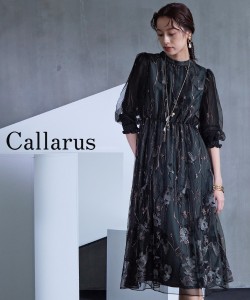 ドレス ワンピース レディース 結婚式 パーティー オケージョン Callarus Embroidery Lace Design One Piece Dress 有 ダークグリーン系/