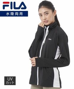 FILA 水着 レディース 水陸両用スムース ラッシュガード 指穴付き 3L/4L/5L ニッセン nissen